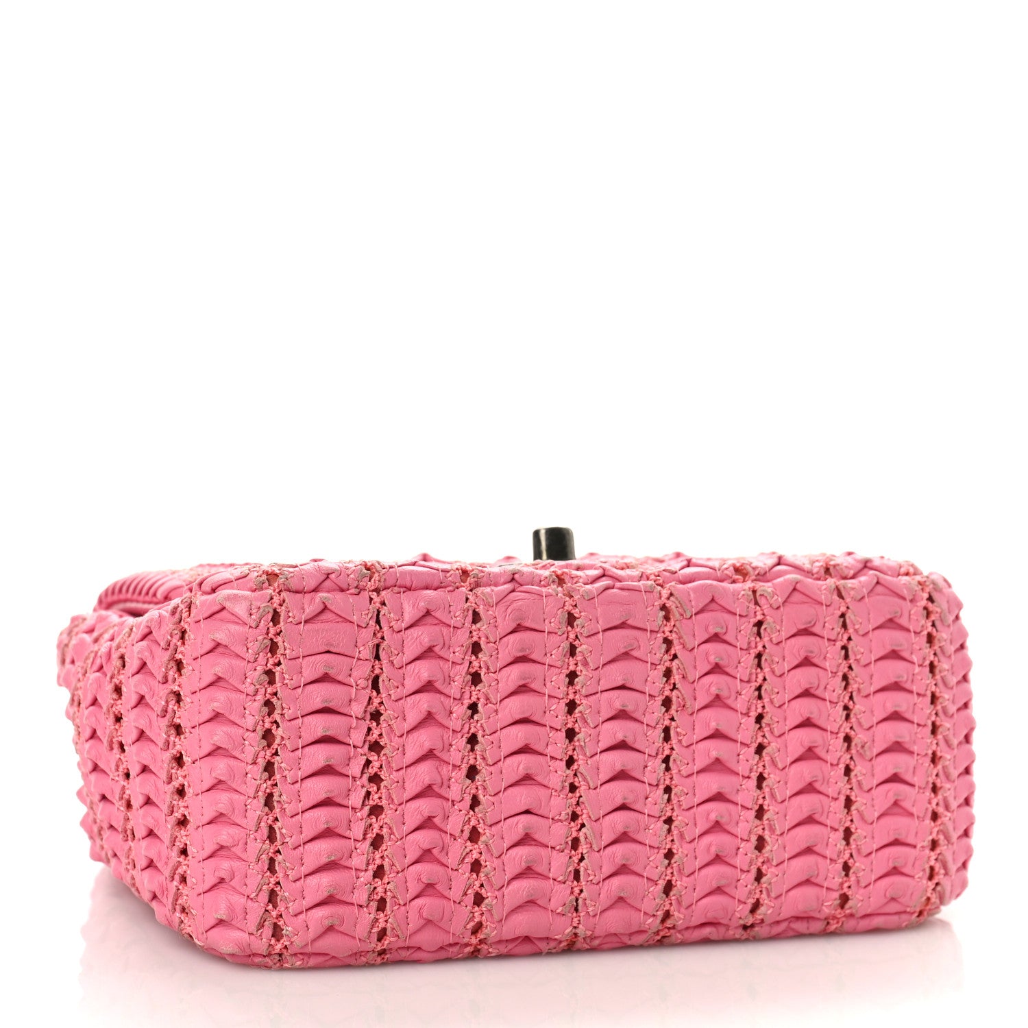 Chanel Lambskin Crochet Embroidered Mini Flap Pink 4 of 8