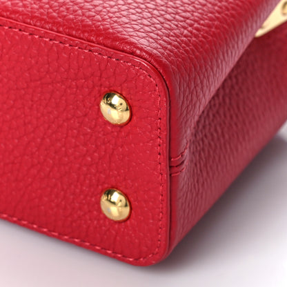 Louis Vuitton Taurillon Mini Capucines Scarlet 8 of 8