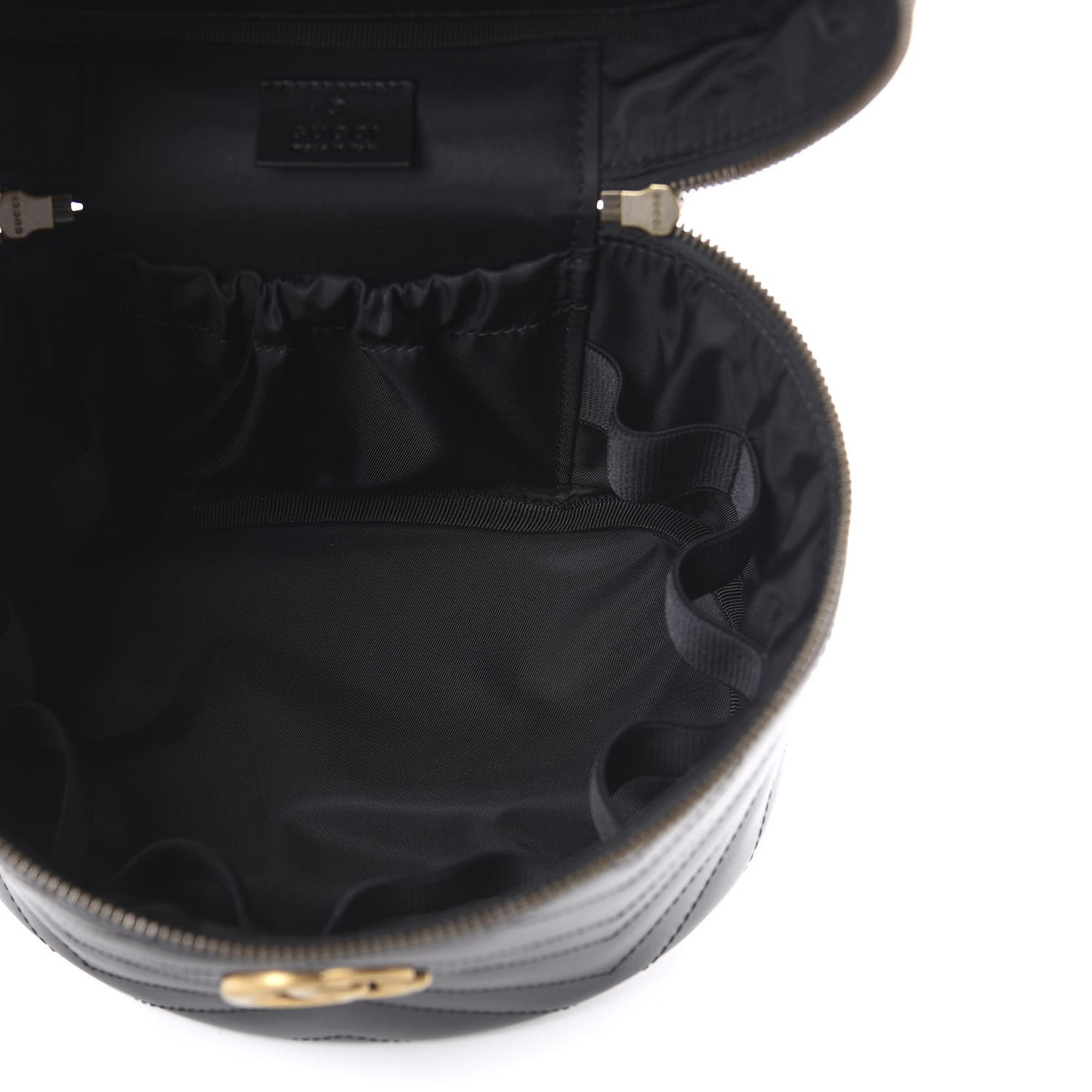 Calfskin Matelasse Small GG Marmont Vanity Cosmetic Case Black