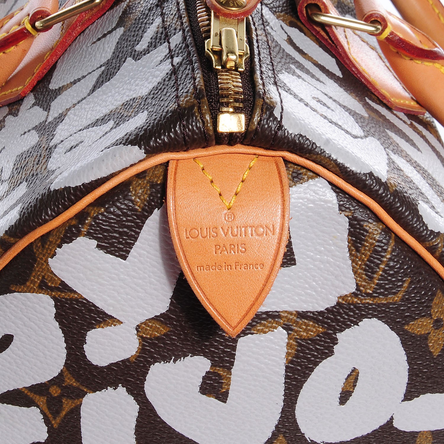 Louis Vuitton Monogram Graffiti Speedy 30 Silver 5 of 7