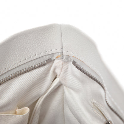 Chanel Caviar Large CC Tuck Tote Ivory 10 of 20