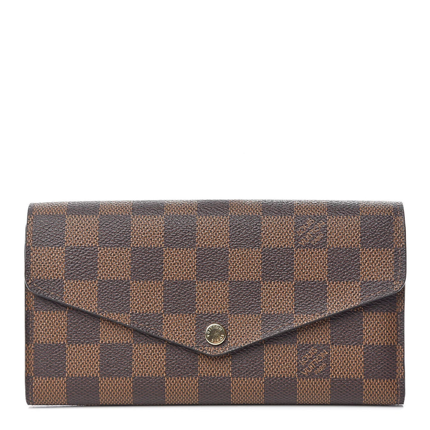Damier Ebene Sarah Wallet NM Rose Ballerine