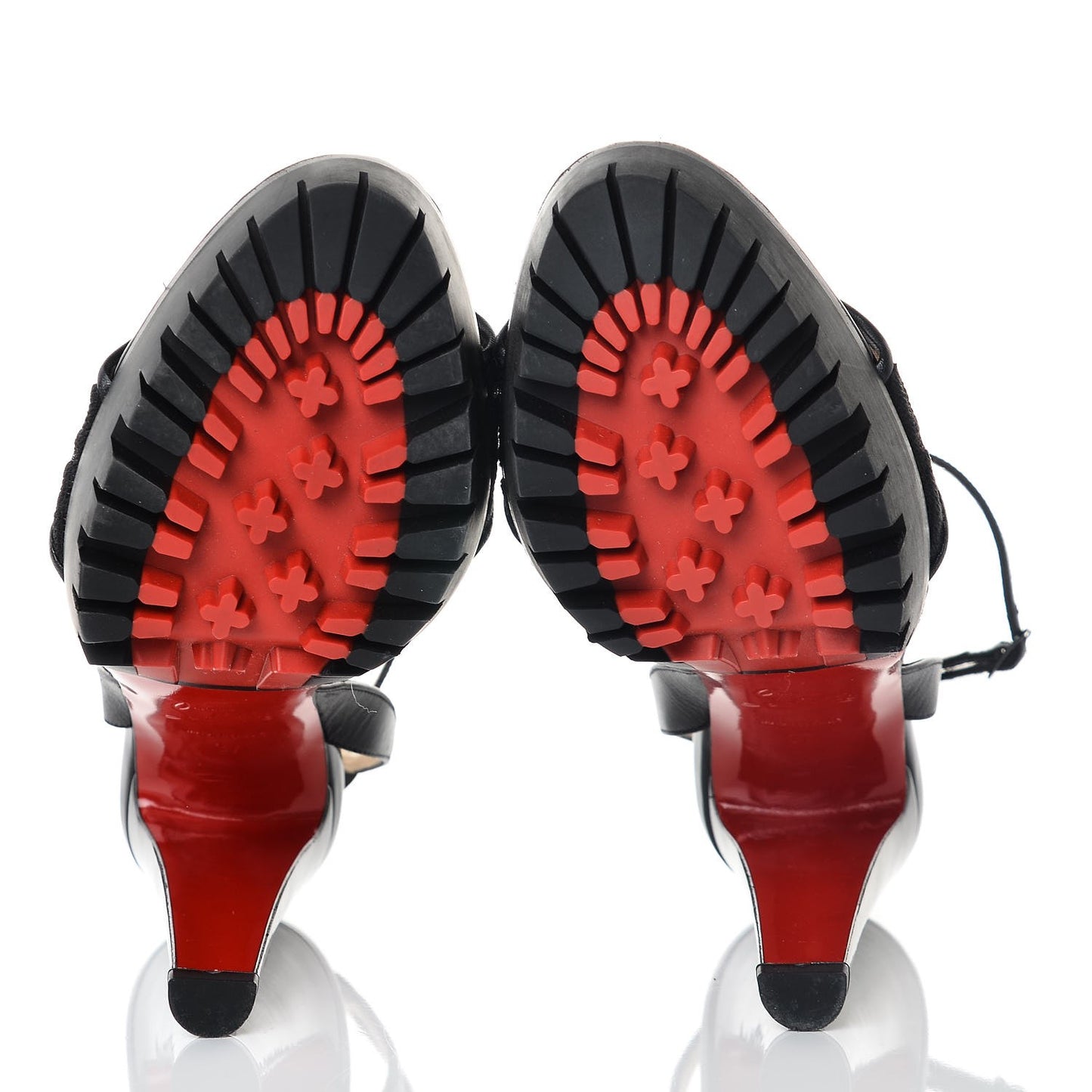 Chevron Mesh Patent Volumetric 120 Sandals 37 Black