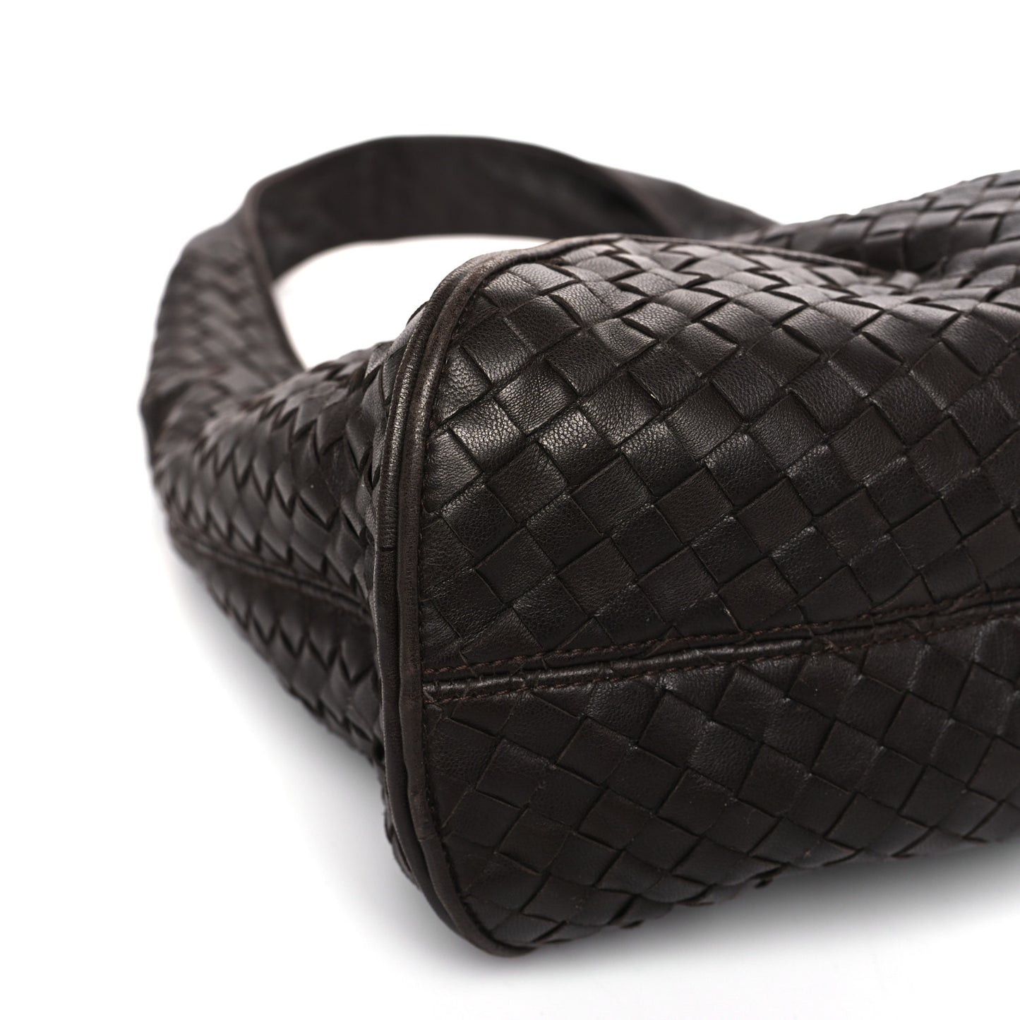 Nappa Intrecciato Ball Hobo Coffee