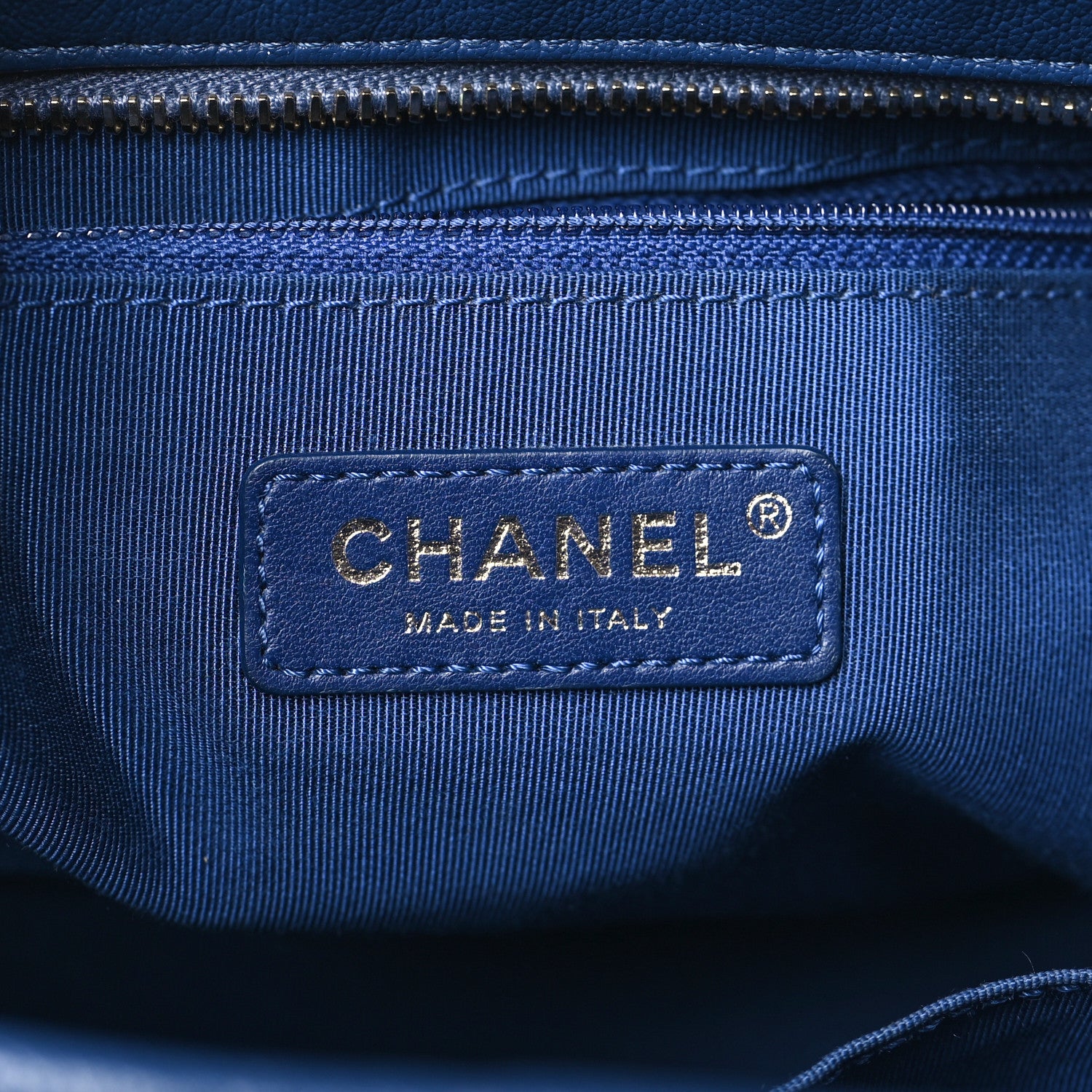 Chanel Patent Goatskin Quilted Medium Gabrielle Hobo Blue 6 of 10