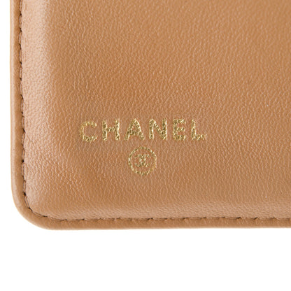 Chanel Lambskin Quilted Zipped Pocket Wallet Beige 6 of 9