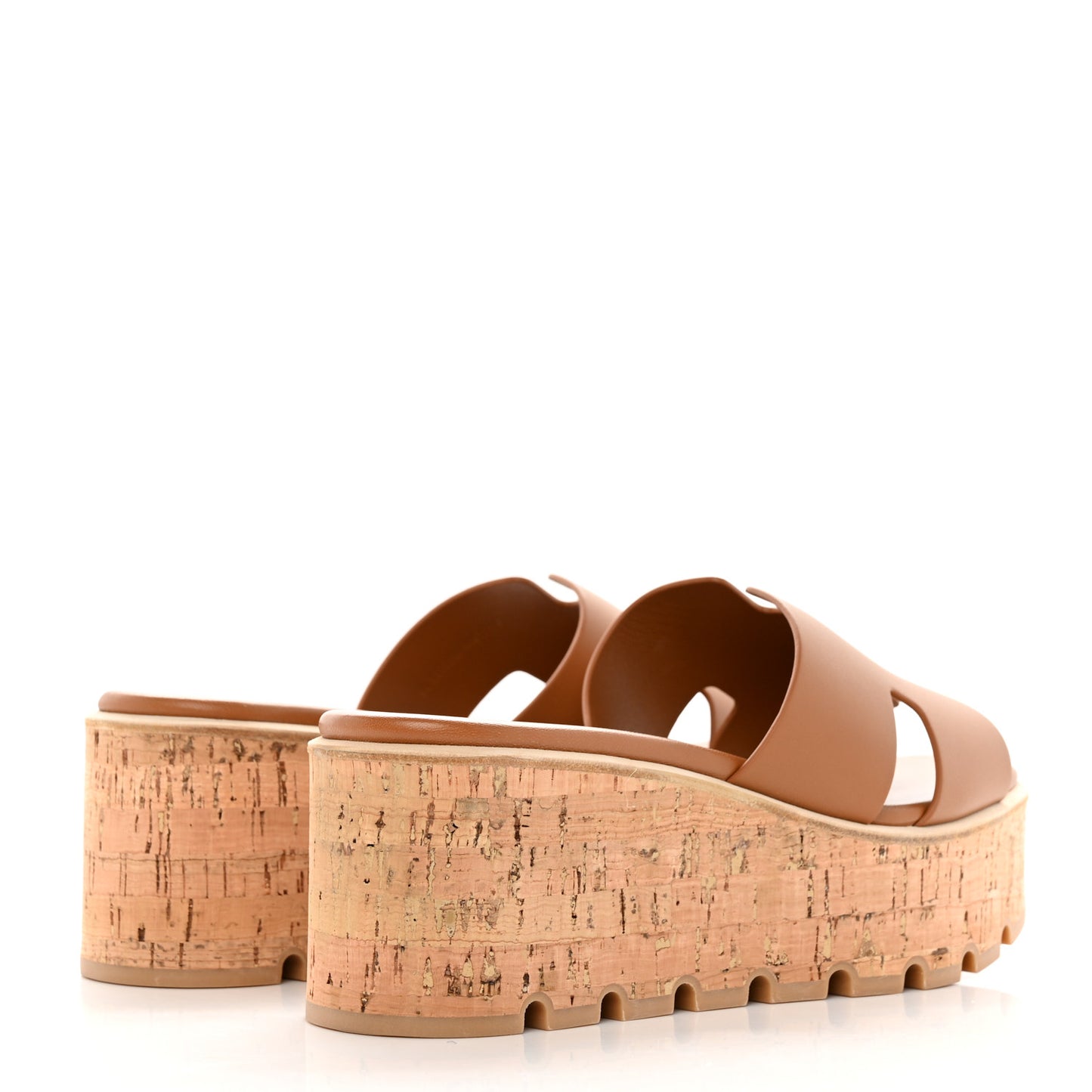 Calfskin Cork Eze 30 Sandals 40 Gold