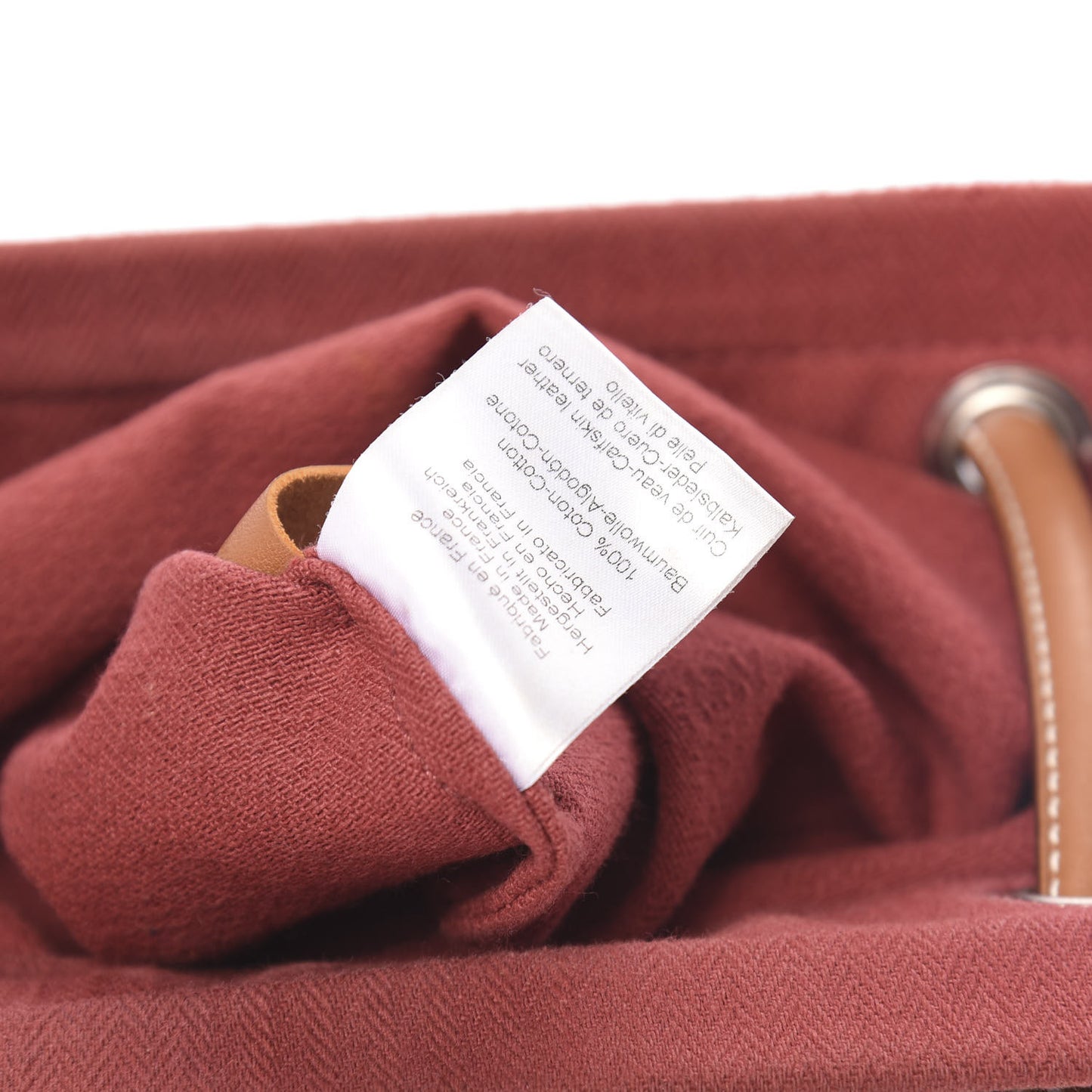 Canvas Swift Aline Grooming Bag Rouge H Gold