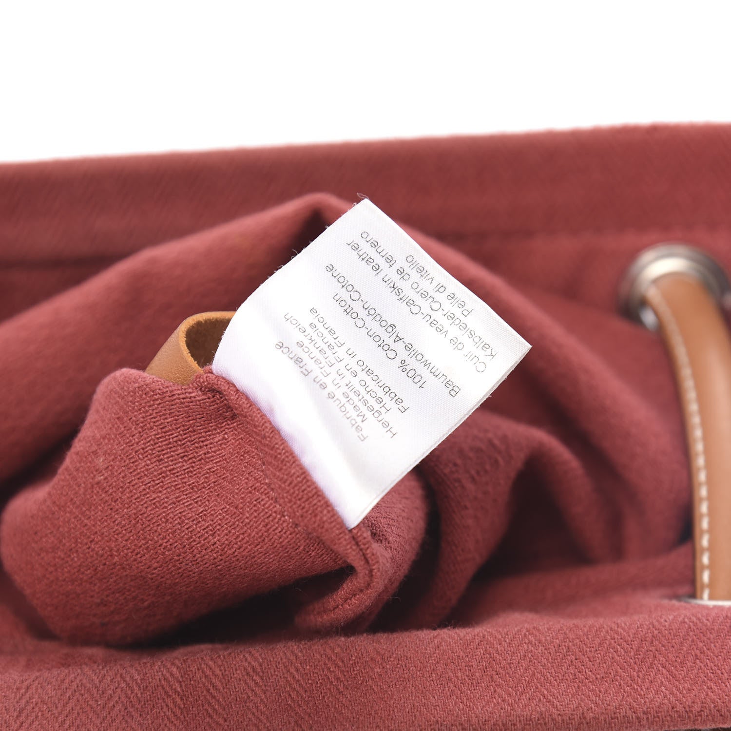 Hermes Canvas Swift Aline Grooming Bag Rouge H Gold 7 of 12