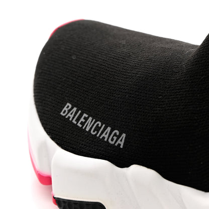 Balenciaga Neoprene Knit Womens Speed Sneakers 35 Black Pink 11 of 12