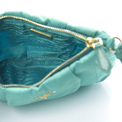 Prada Tessuto Nylon Wristlet Clutch Turchese 5 of 10