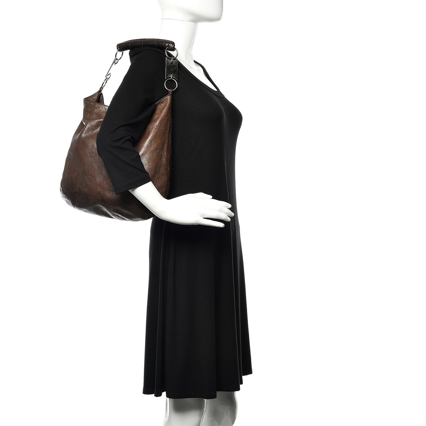 Calfskin Graffiti Mademoiselle Hobo Brown