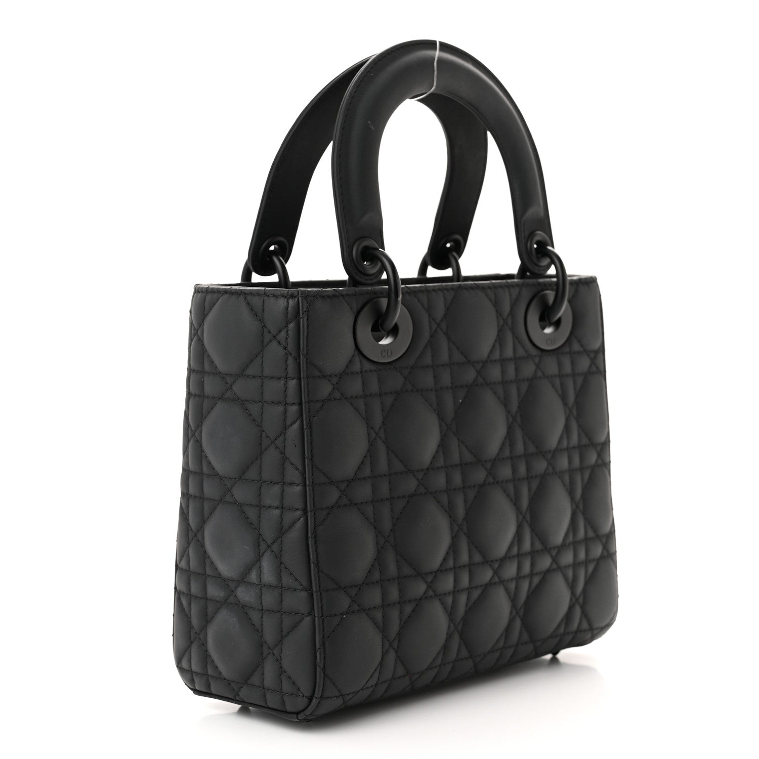 Christian Dior Ultra Matte Calfskin Cannage Small My ABCDior Lady Dior Black 3 of 17