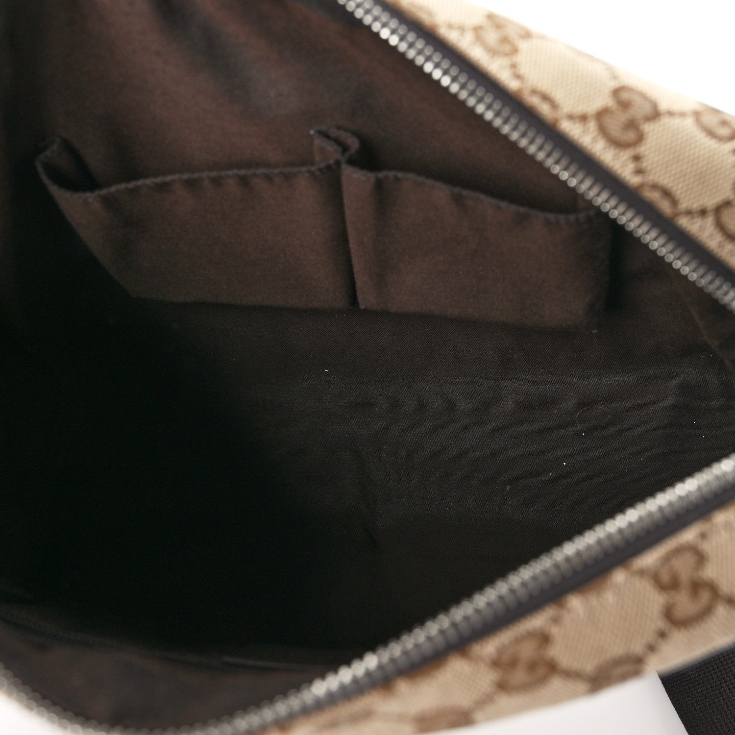 Gucci Monogram Dollar Calfskin Large Camera Case Beige Ebony Testa di Moro Marrone Scuro 5 of 9