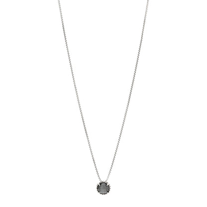 David Yurman Sterling Silver Hematite 8mm Petite Chatelaine Pendant Necklace 1 of 4