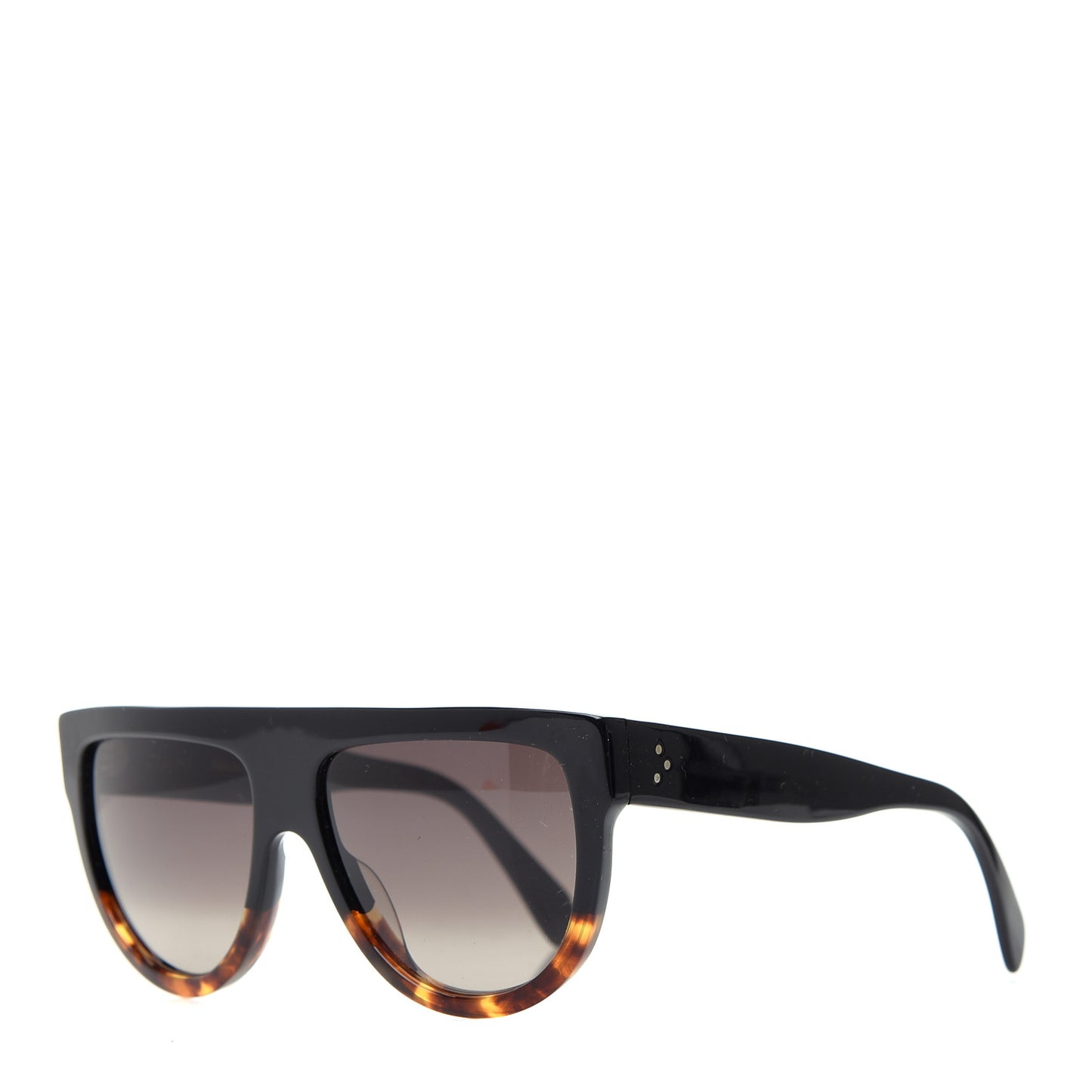 Acetate Aviator Sunglasses CL40001l Black Havana