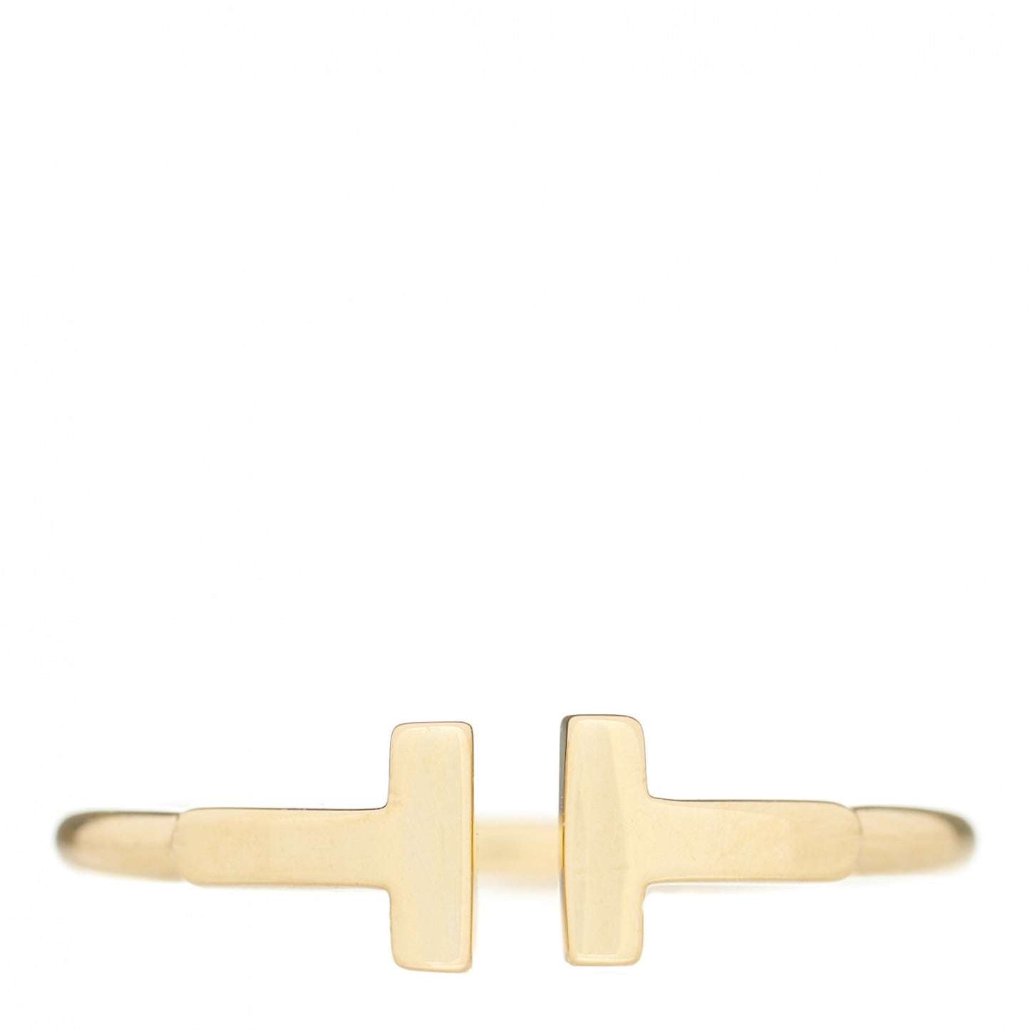 18K Yellow Gold T Wire Ring 54 6.75