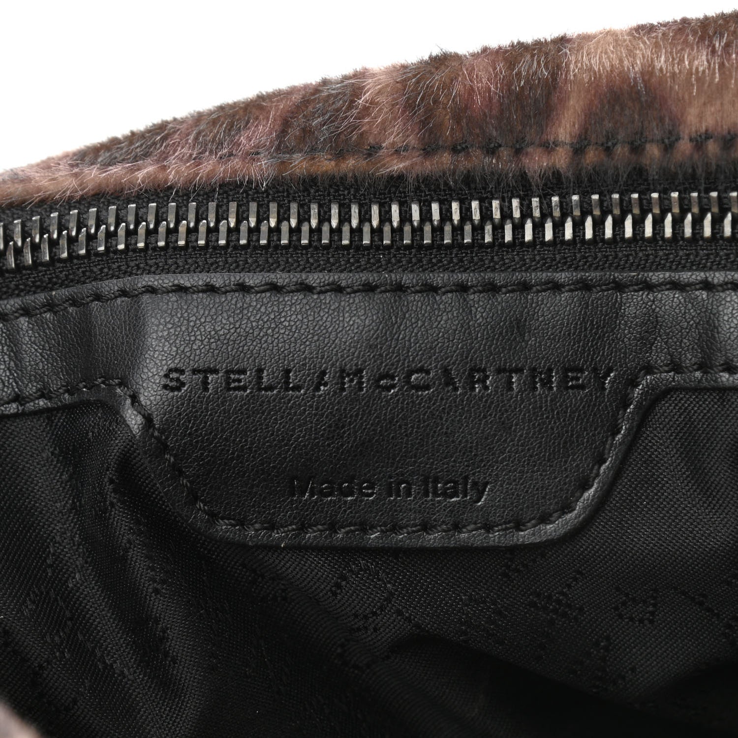 Stella McCartney Faux Calf Hair Leopard Print Small Falabella Tote Brown 6 of 9