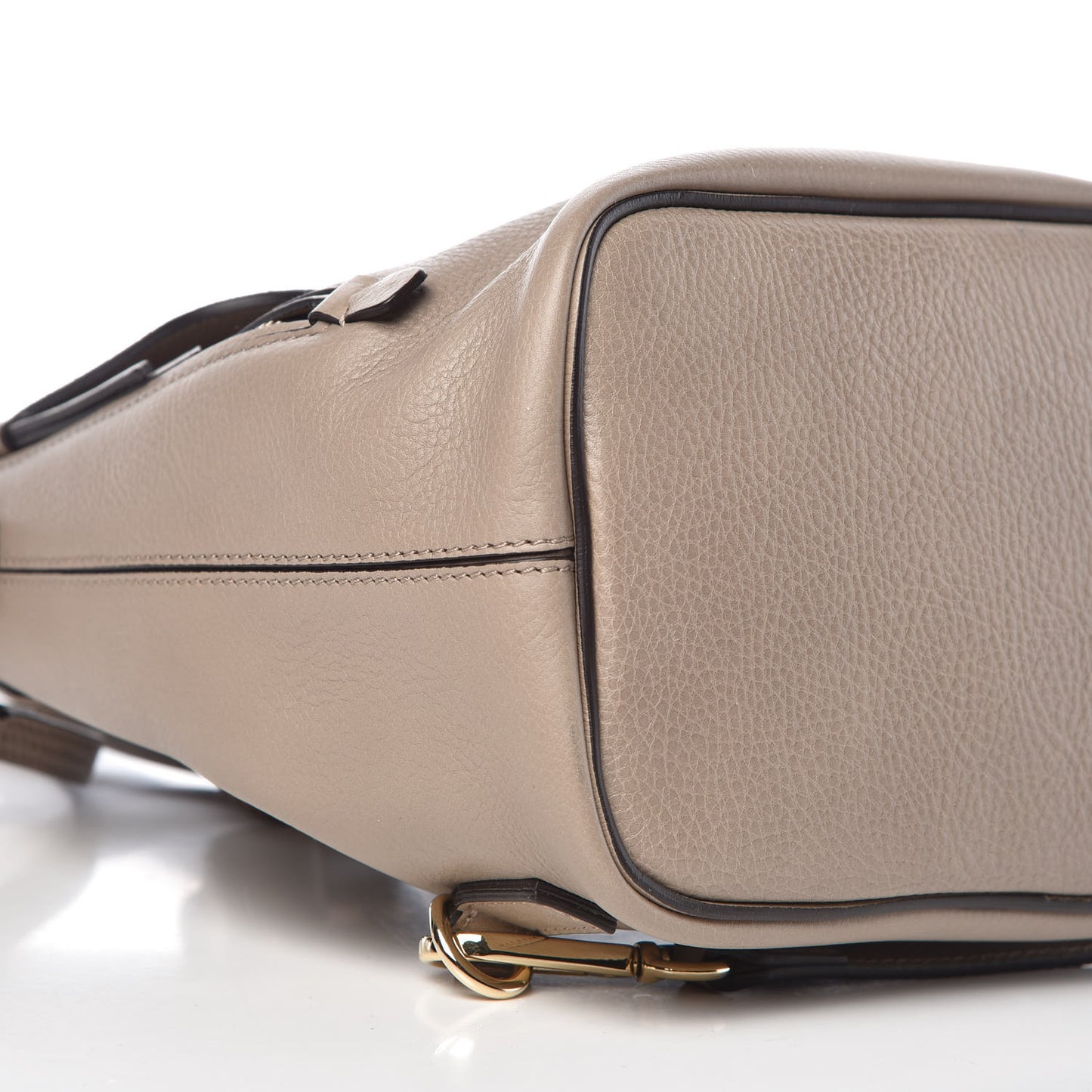 Suede Calfskin Small Faye Backpack Motty Grey