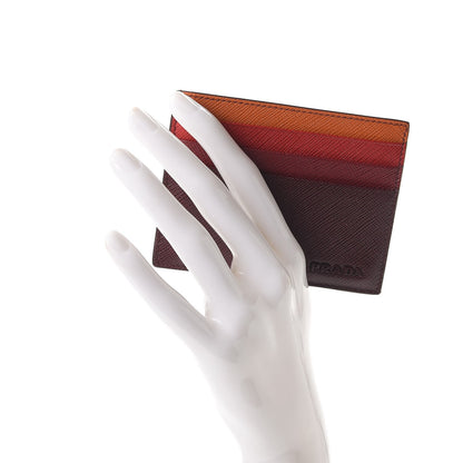 Prada Saffiano Card Case Granato Multicolor 2 of 7