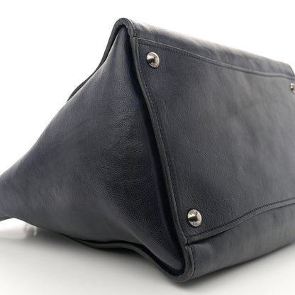 Prada Glace Calfskin Twin Pocket Tote Denim 10 of 16