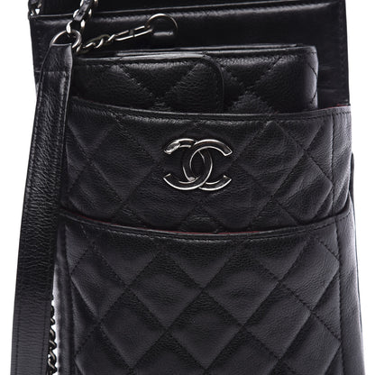 Chanel Calfskin Quilted CC Waiter Clutch Clutch With Chain Black 16 of 16