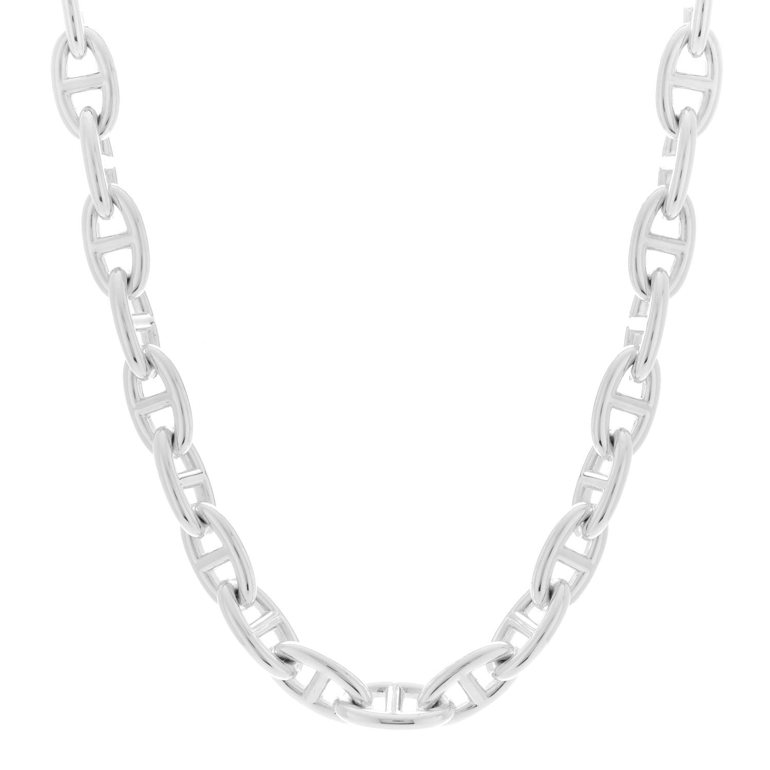 Hermes Sterling Silver GM Chaine D'Ancre Necklace 1 of 6
