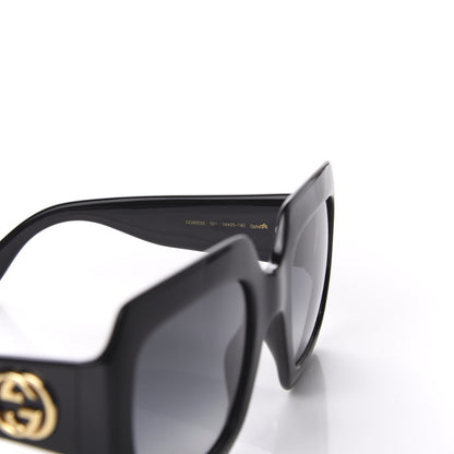 Gucci Acetate Square Frame Sunglasses GG0053S Black 6 of 8