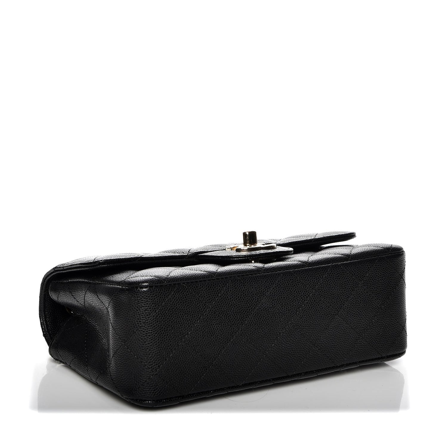 Caviar Quilted Mini Rectangular Flap Black
