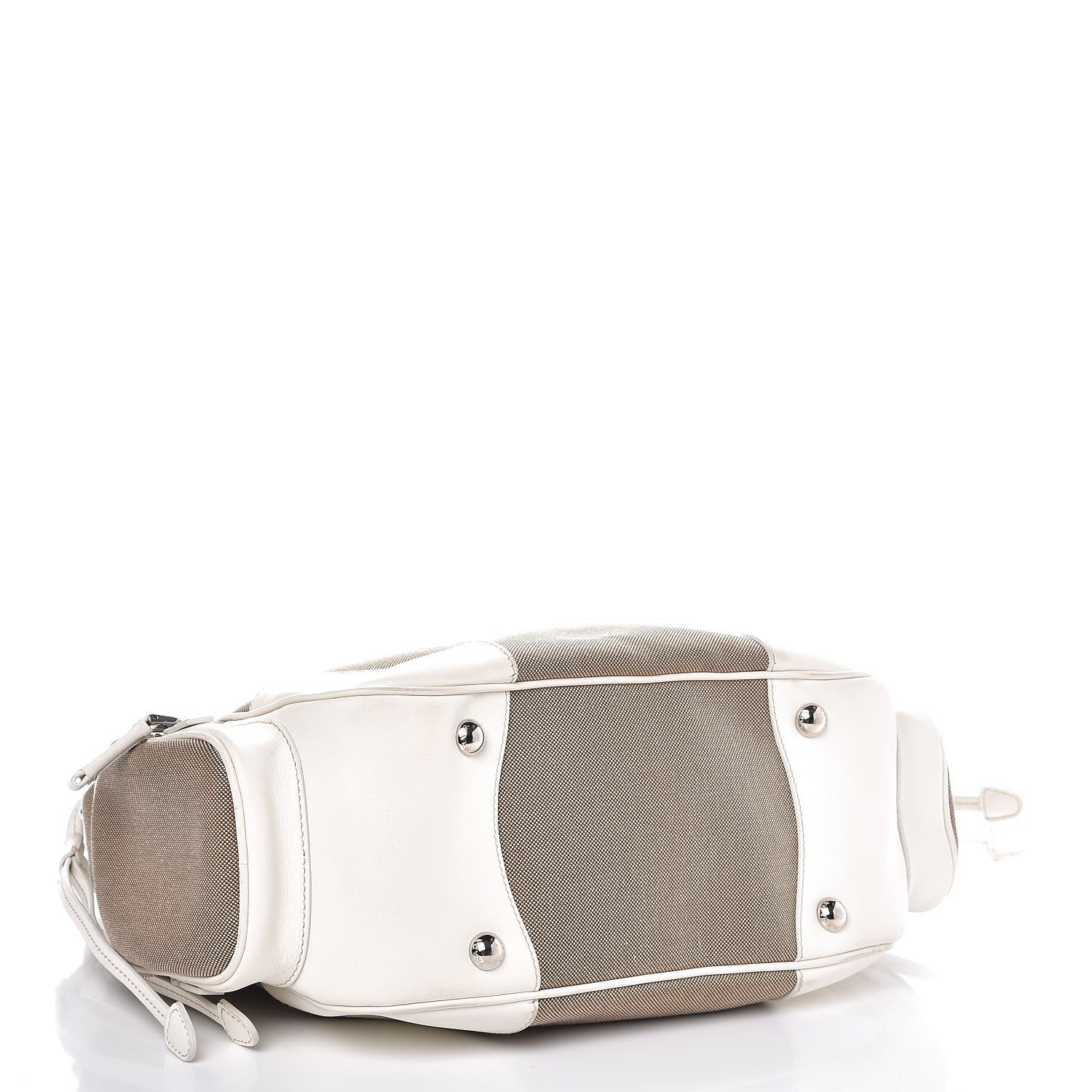 Prada Jacquard Logo Hobo White 4 of 7
