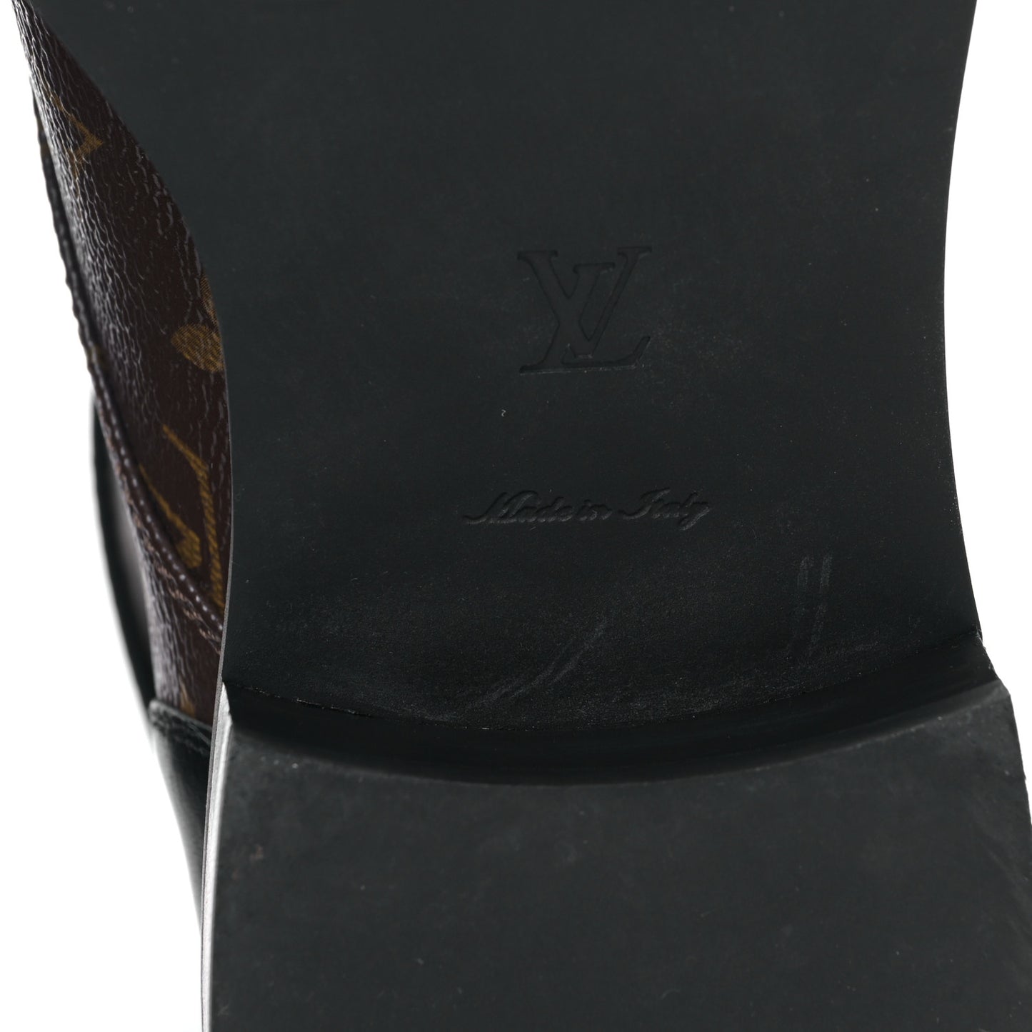 Calfskin Monogram Wonderland Flat Ranger Boots 39 Black