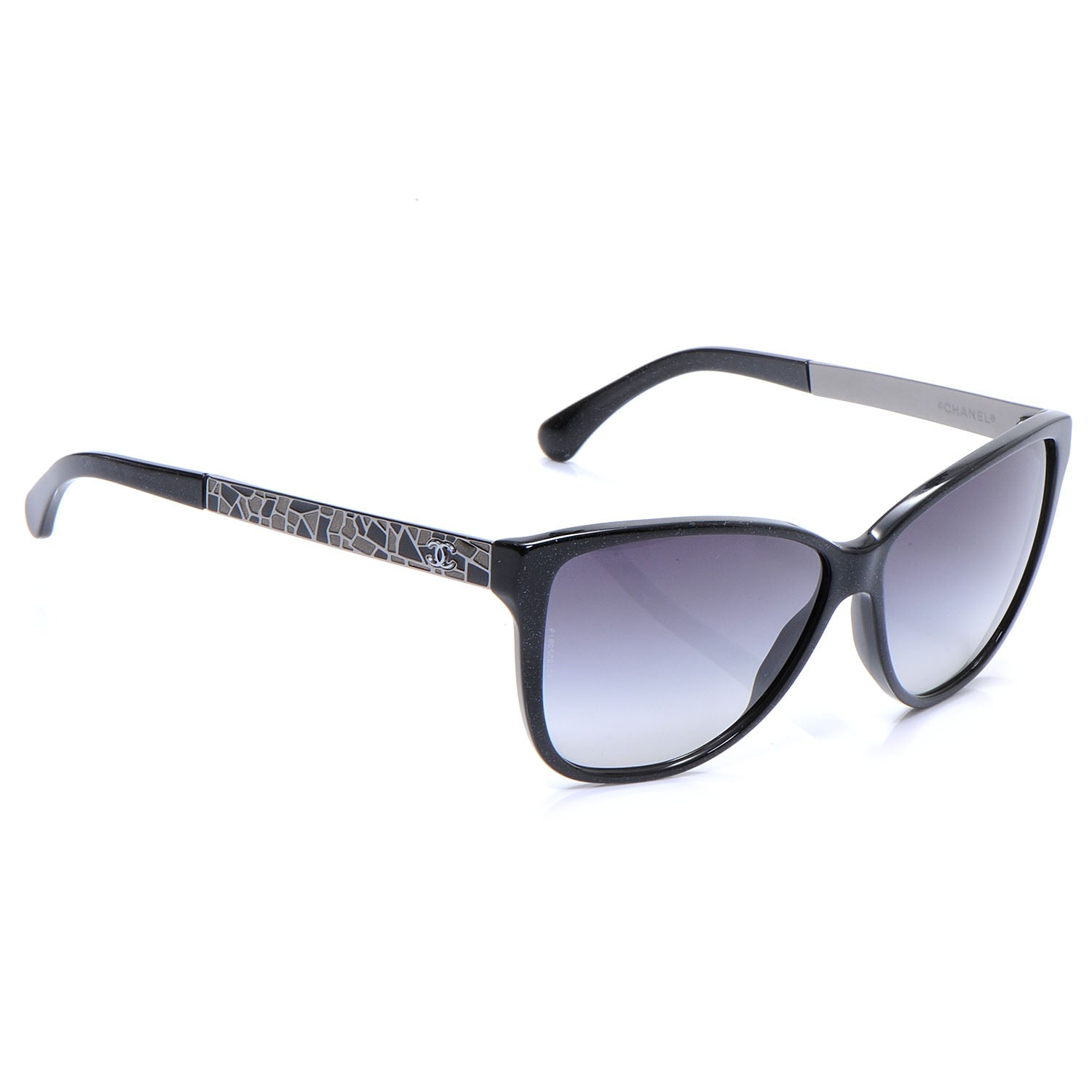 Chanel Mosaic CC Sunglasses 5222 Black Glitter 3 of 5