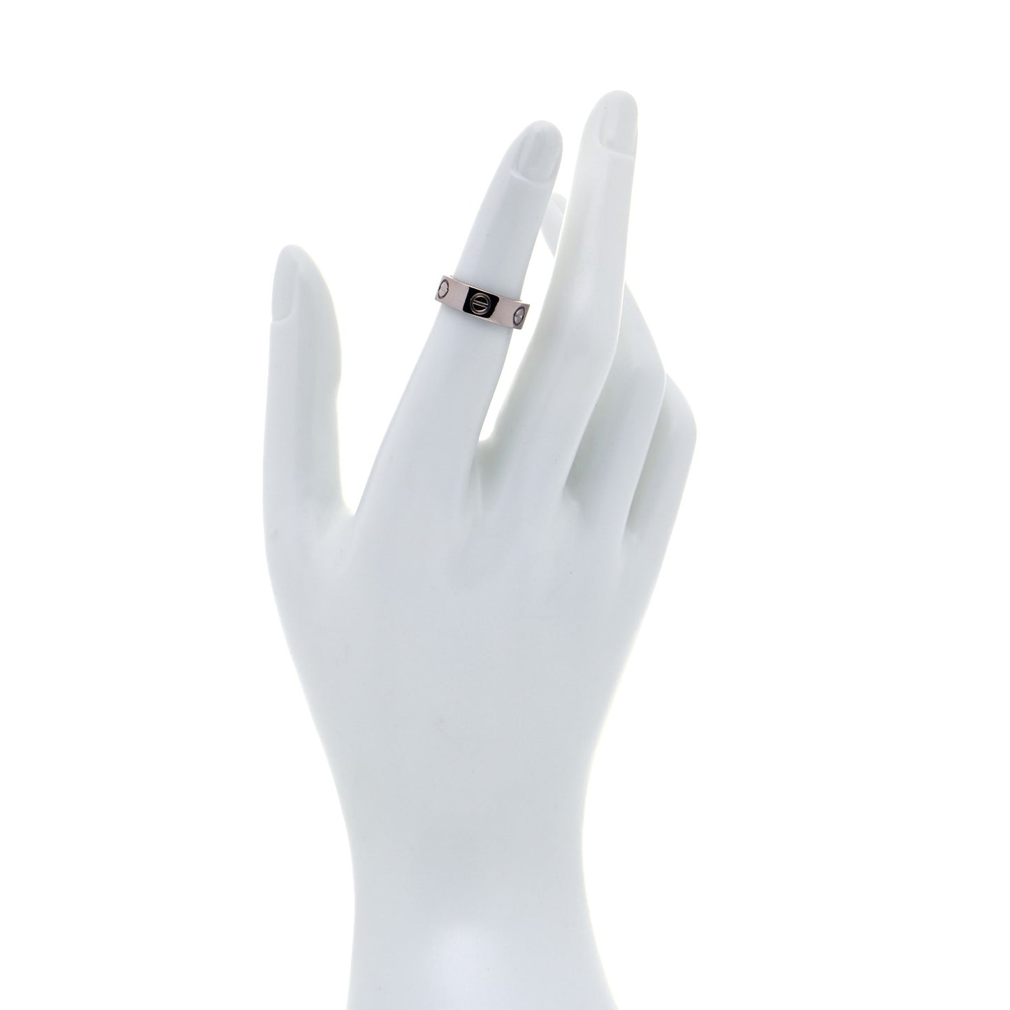 18K White Gold 5.5mm LOVE Ring 48 4.5