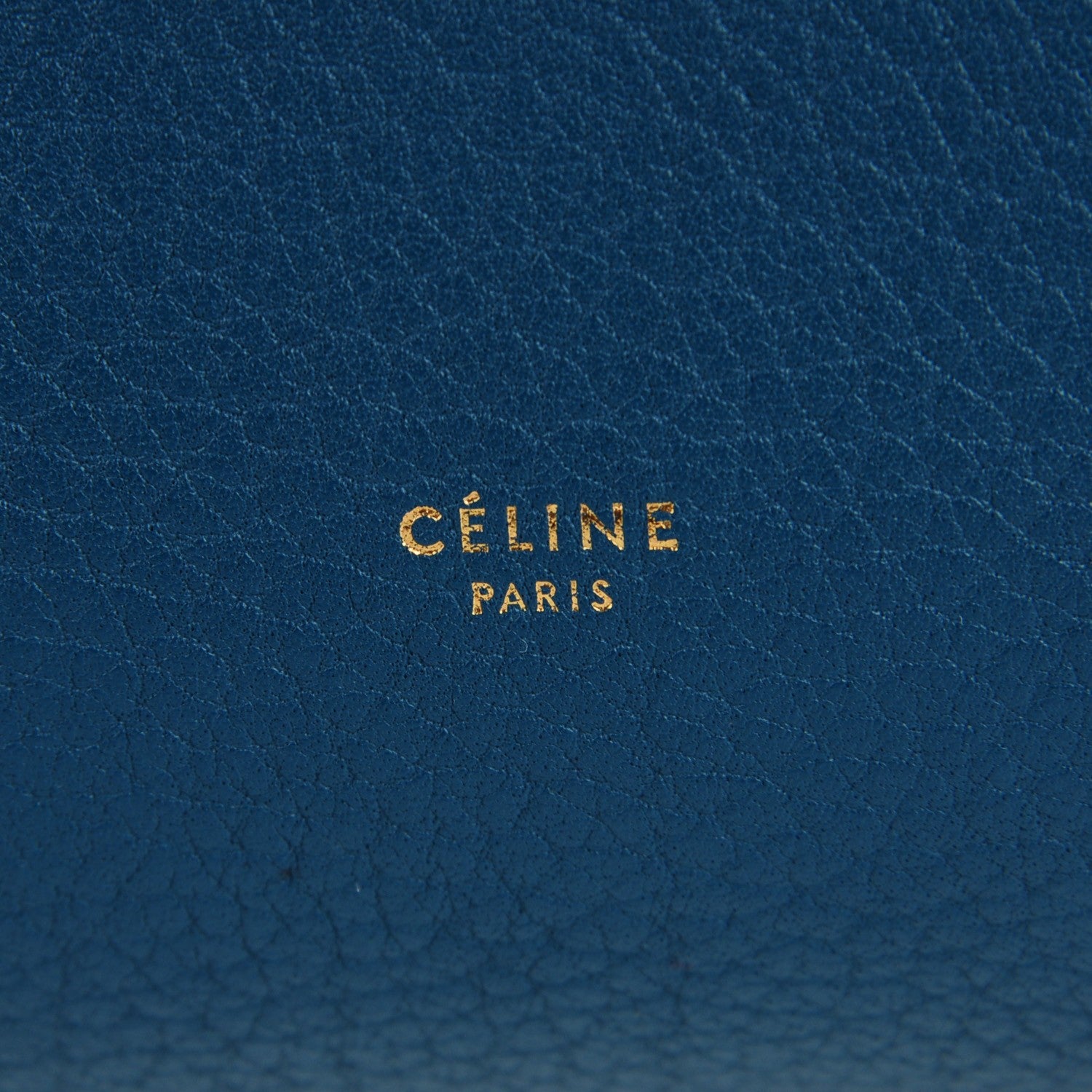 Celine Grained Calfskin Small Tie Knot Tote Denim 6 of 9