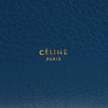 Celine Grained Calfskin Small Tie Knot Tote Denim 6 of 9