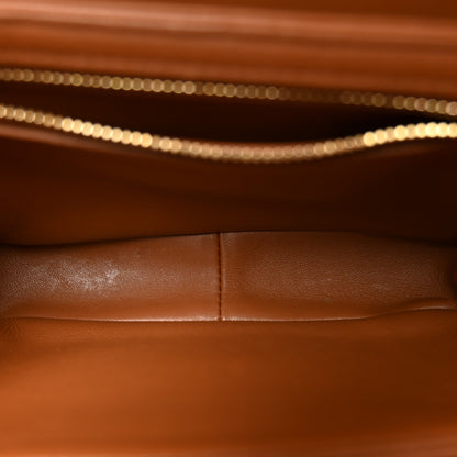 Celine Calfskin Triomphe Canvas Teen Triomphe Bag Tan 5 of 12