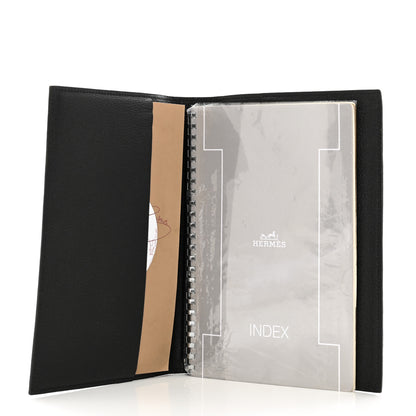Hermes Matte Alligator Globe Trotter Agenda Cover Black 5 of 8