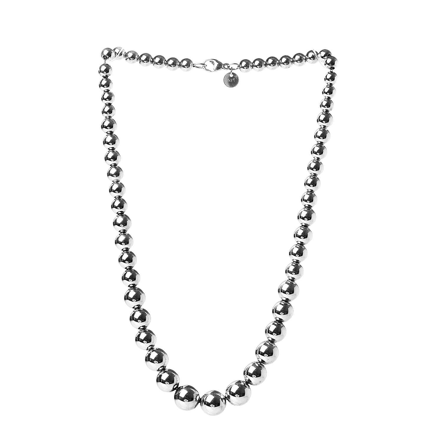 Tiffany Sterling Silver HardWear Graduated Ball Necklace 3 of 4
