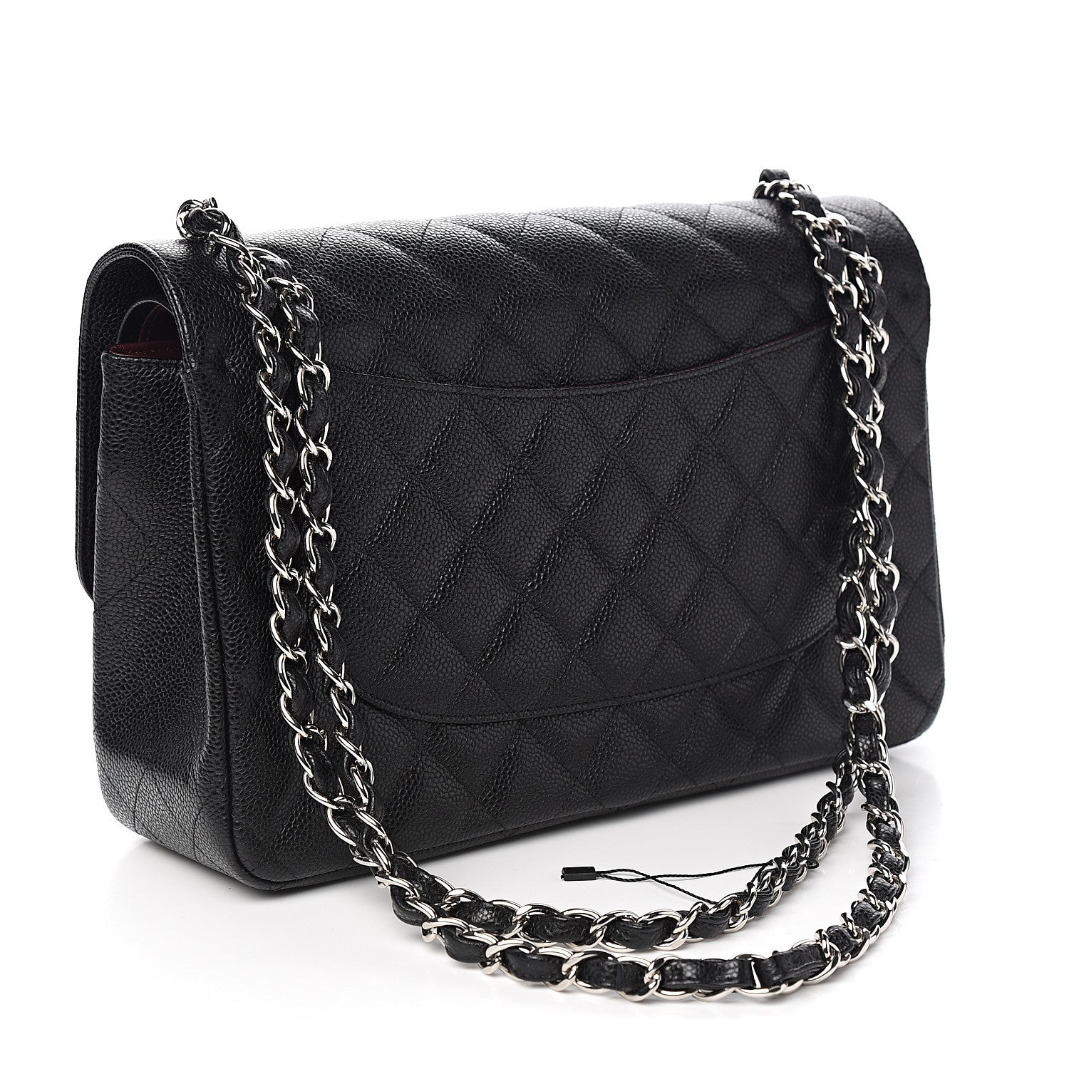 Chanel Caviar Quilted Jumbo Double Flap Black 2 of 9
