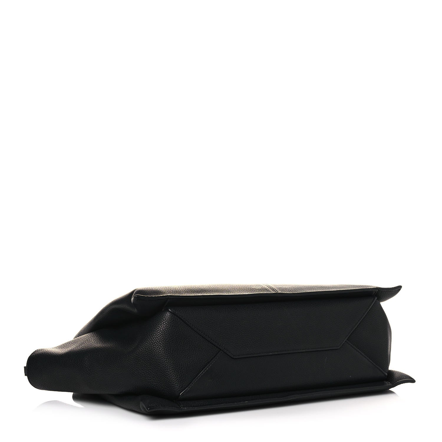 Celine Baby Grained Calfskin Medium Tri-Fold Bag Black 3 of 13