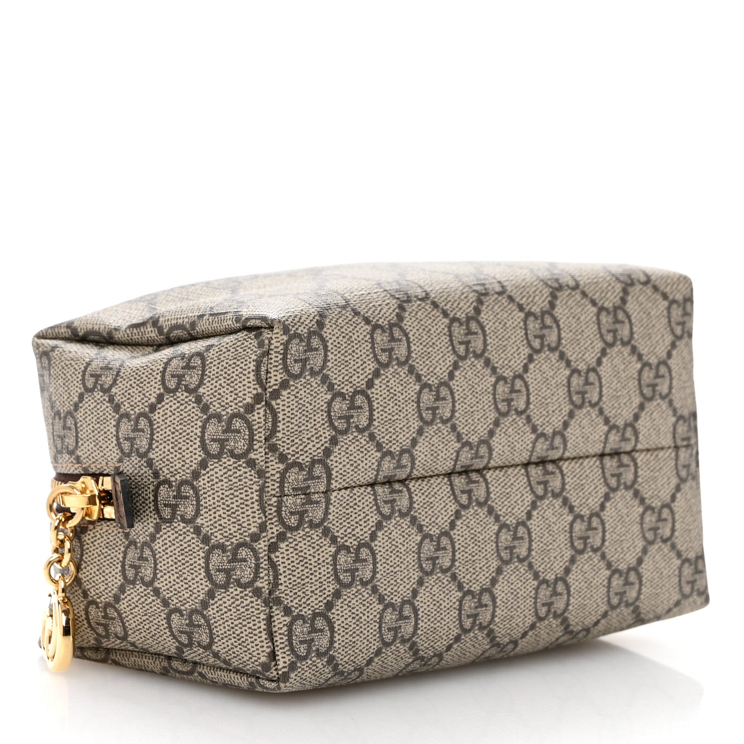 Gucci Soft GG Supreme Monogram Calfskin Medium Ophidia Cosmetic Case Beige Ebony New Acero 4 of 8