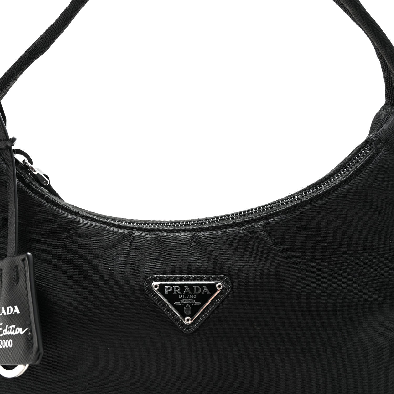 Prada Tessuto Nylon Mini Re-Edition 2000 Bag Black 7 of 9