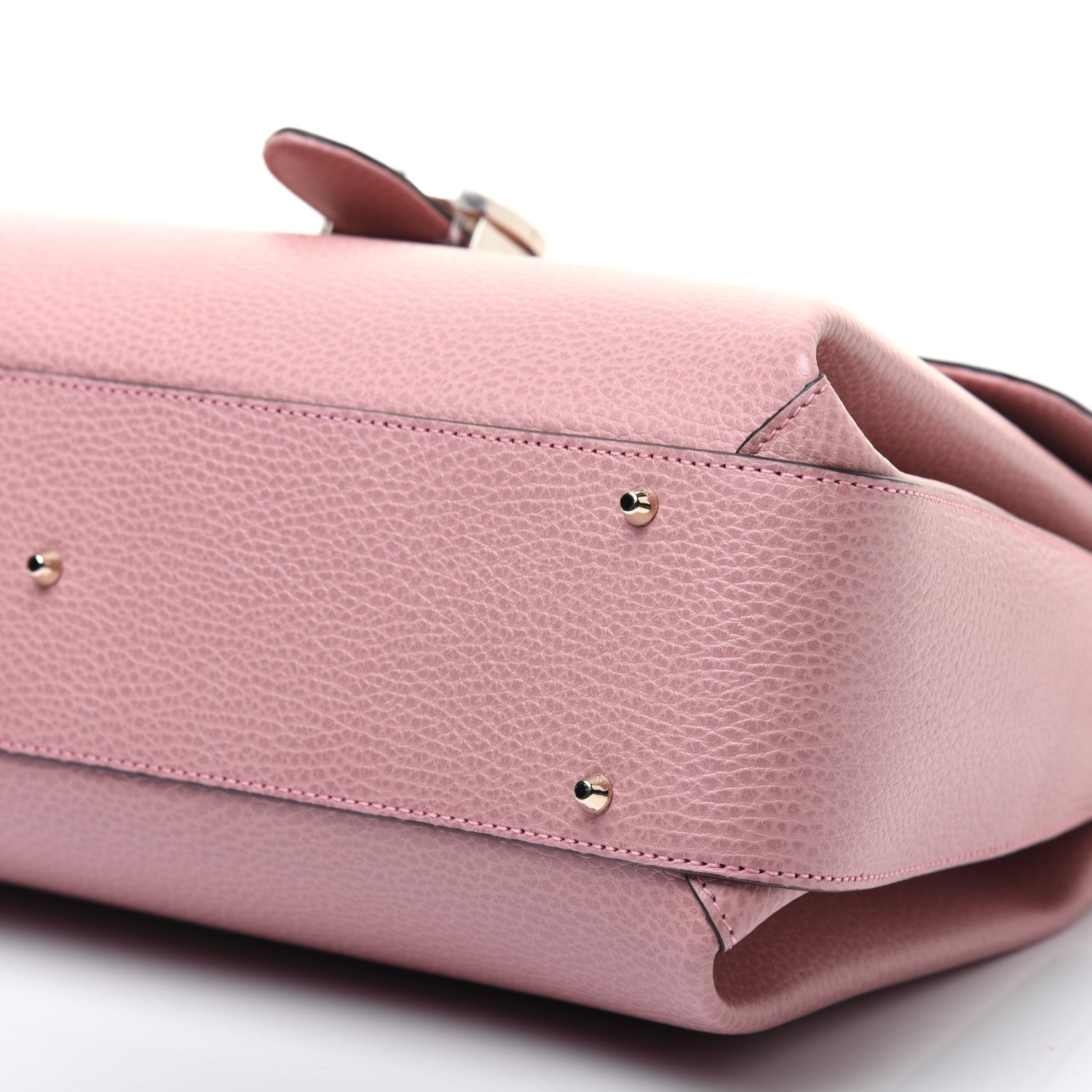 Gucci Dollar Calfskin Interlocking G Top Handle Shoulder Bag Soft Pink 7 of 16