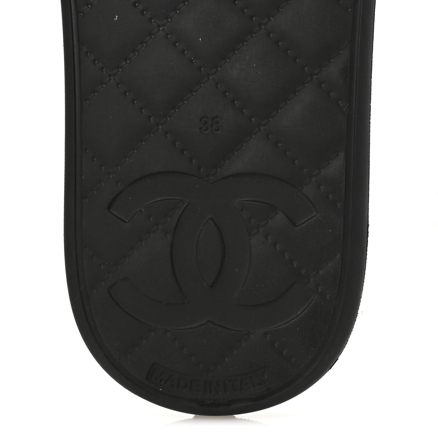 Thermoplastic PVC Camellia Mule Sandals 38 Black Ivory