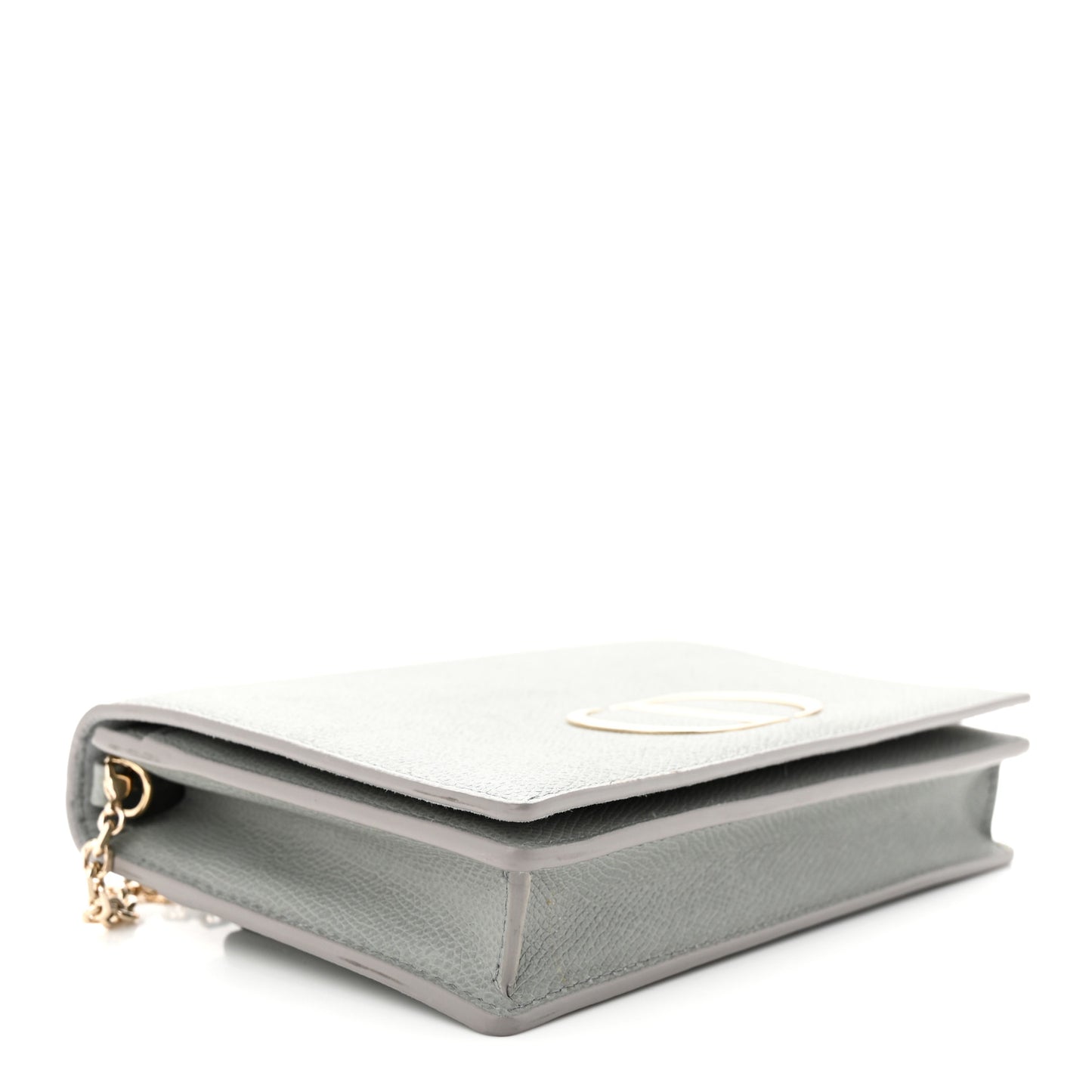 Grained Calfskin 30 Montaigne 2 in 1 Pouch Grey