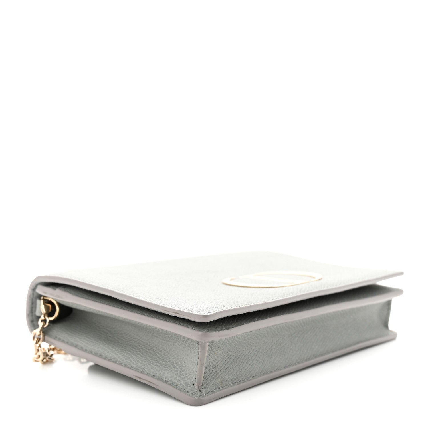 Christian Dior Grained Calfskin 30 Montaigne 2 in 1 Pouch Grey 5 of 11