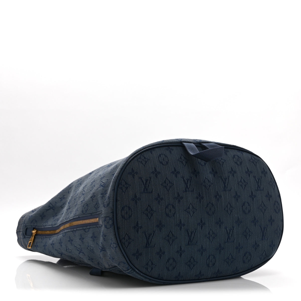 Monogram Denim Chalk Backpack Navy