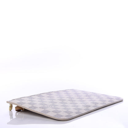 Louis Vuitton Damier Azur Neverfull MM GM Pochette Rose Ballerine 4 of 7