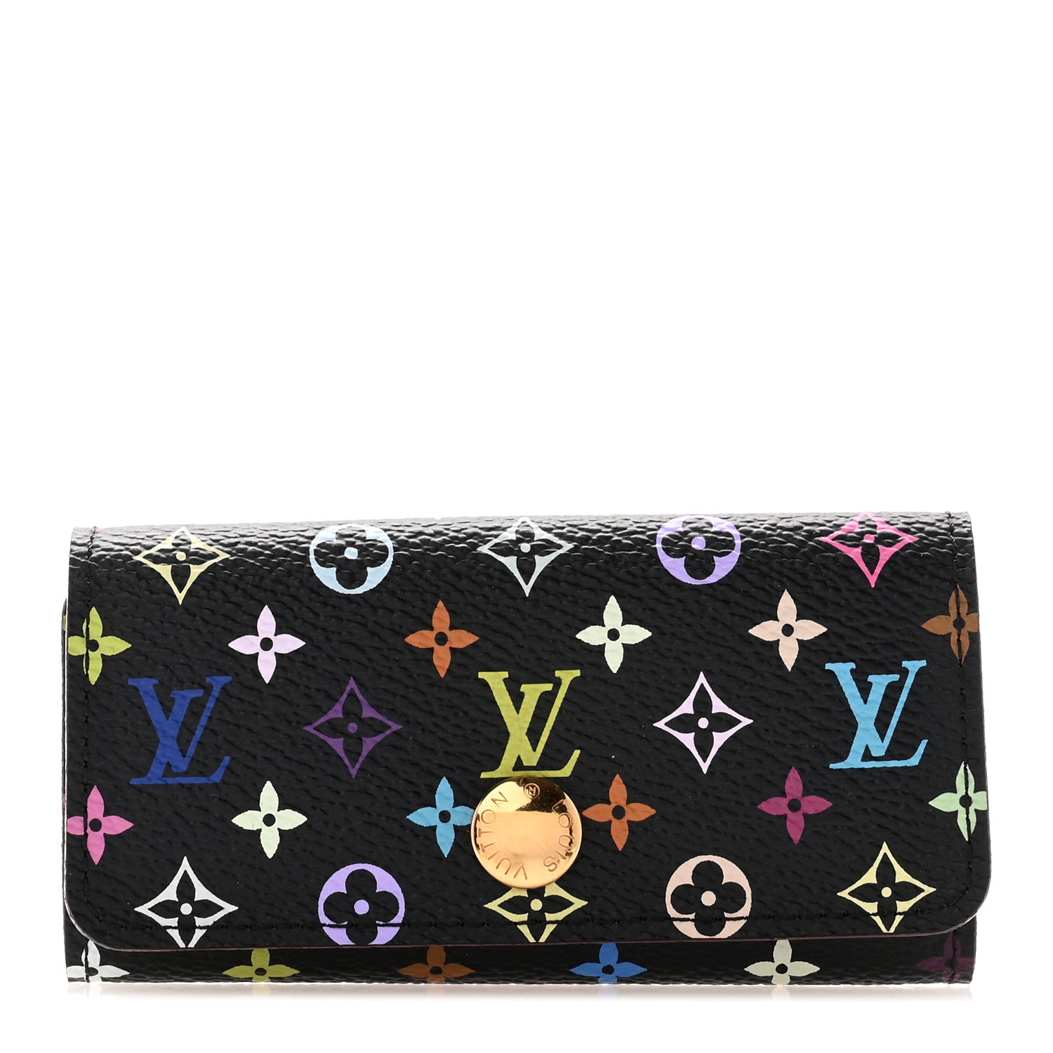 Louis Vuitton Monogram Multicolor Multicles 4 Key Holder Black Grenade 1 of 7