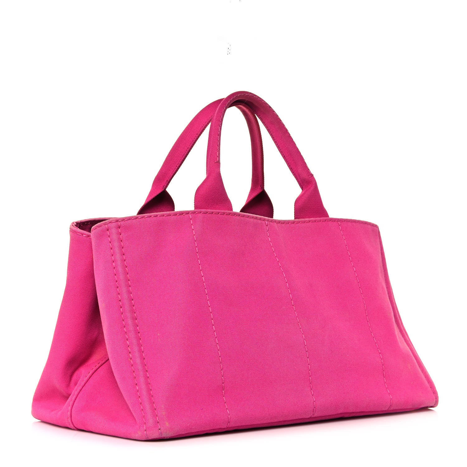 Prada Canapa Logo Shopping Tote Fuxia 3 of 18